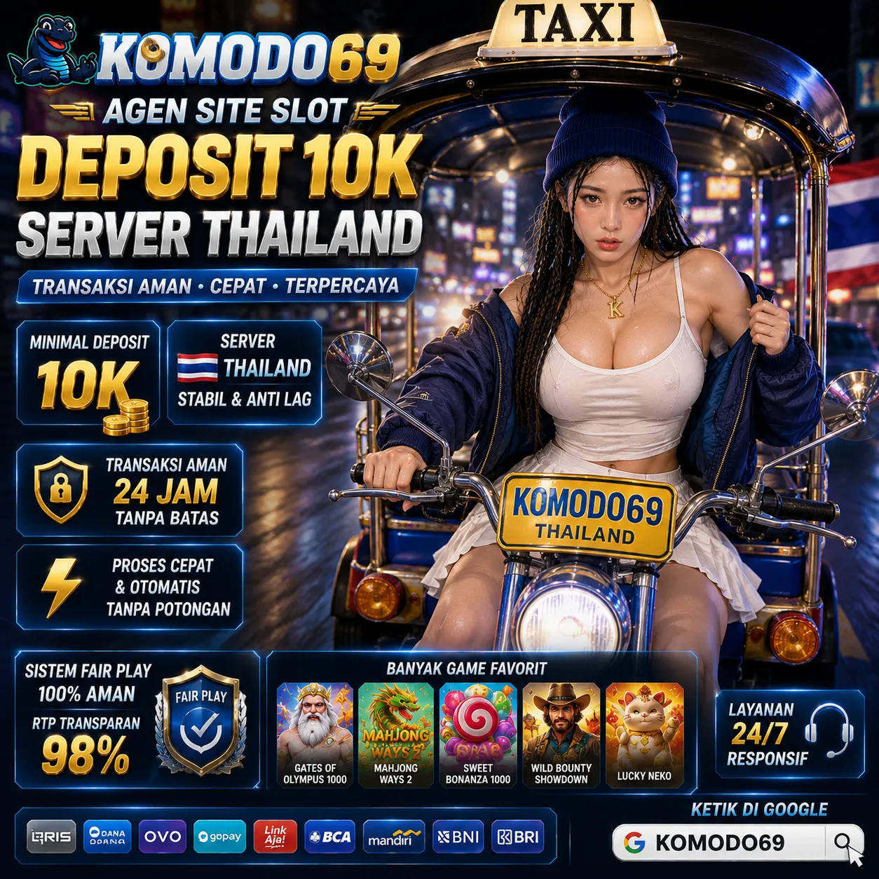 Komodo69: Agen Site Slot Deposit 10k Server Thailand